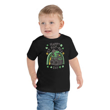 Load image into Gallery viewer, Happy St Pat-Rex Day Toddler Short Sleeve Tee
