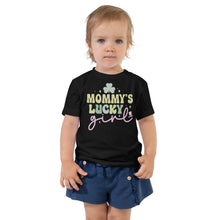 Load image into Gallery viewer, Mommy's Lucky Girl Toddler Short Sleeve Tee
