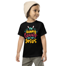 Load image into Gallery viewer, No Bunny Loves You Like Jesus Toddler Short Sleeve Tee