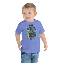 Load image into Gallery viewer, Happy St Pat-Rex Day Toddler Short Sleeve Tee