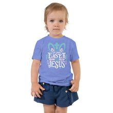 Load image into Gallery viewer, Silly Rabbit Easter Is For Jesus Toddler Short Sleeve Tee
