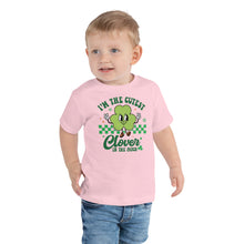 Load image into Gallery viewer, I'm The Cutest Clover In The Patch Toddler Short Sleeve Tee