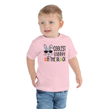 Load image into Gallery viewer, Coolest Bunny On The Block Toddler Short Sleeve Tee
