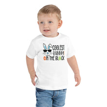 Load image into Gallery viewer, Coolest Bunny On The Block Toddler Short Sleeve Tee