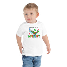 Load image into Gallery viewer, It’s Ok To Be Different Whale Toddler Short Sleeve Tee