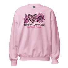 Load image into Gallery viewer, Peace Love Cure Unisex Sweatshirt