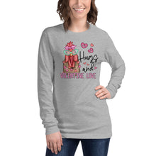 Load image into Gallery viewer, Hugs and Valentines Love Unisex Long Sleeve Tee