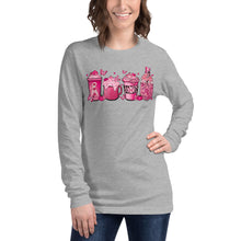 Load image into Gallery viewer, Breast Cancer Coffee Unisex Long Sleeve Tee