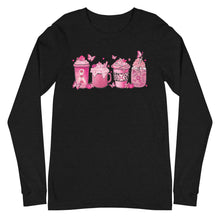 Load image into Gallery viewer, Breast Cancer Coffee Unisex Long Sleeve Tee
