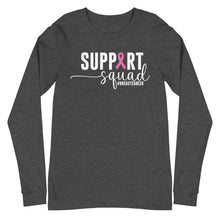 Load image into Gallery viewer, Support Squad #breastcancer Unisex Long Sleeve Tee