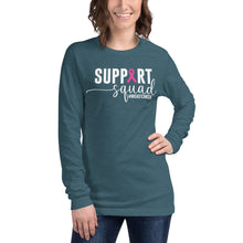 Load image into Gallery viewer, Support Squad #breastcancer Unisex Long Sleeve Tee