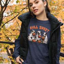 Load image into Gallery viewer, Bull Sheet Cow Lover Club Halloween Unisex Long Sleeve Tee