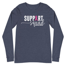 Load image into Gallery viewer, Support Squad #breastcancer Unisex Long Sleeve Tee