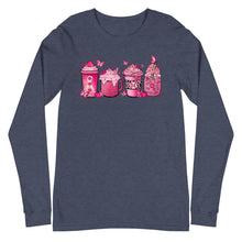 Load image into Gallery viewer, Breast Cancer Coffee Unisex Long Sleeve Tee