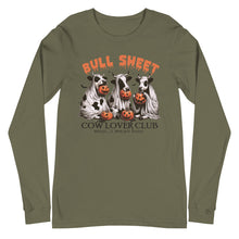 Load image into Gallery viewer, Bull Sheet Cow Lover Club Halloween Unisex Long Sleeve Tee