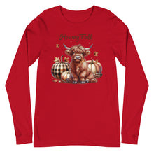 Load image into Gallery viewer, Howdy Fall Highland Cow Unisex Long Sleeve Tee