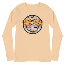 Load image into Gallery viewer, Halloween Retro Smiley Unisex Long Sleeve Tee