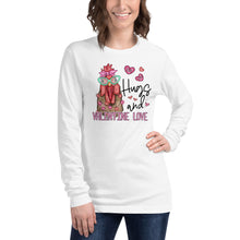 Load image into Gallery viewer, Hugs and Valentines Love Unisex Long Sleeve Tee