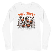 Load image into Gallery viewer, Bull Sheet Cow Lover Club Halloween Unisex Long Sleeve Tee