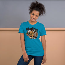 Load image into Gallery viewer, Gameday Leopard Football Unisex t-shirt