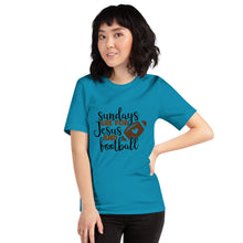 Load image into Gallery viewer, Sundays Are For Jesus And Football Unisex t-shirt
