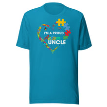 Load image into Gallery viewer, I’m A Proud Autism Uncle Unisex t-shirt