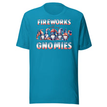 Load image into Gallery viewer, Fireworks with my Gnomies Unisex t-shirt