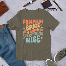 Load image into Gallery viewer, Pumpkin Spice and Everything Nice Unisex t-shirt
