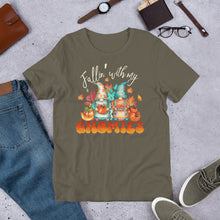Load image into Gallery viewer, Fallin' With My Gnomies Unisex t-shirt (Darker Colors)