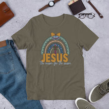 Load image into Gallery viewer, Jesus is the Reason for the Season Rainbow Unisex t-shirt