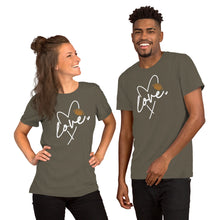Load image into Gallery viewer, Love Heart Football Unisex t-shirt