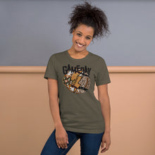 Load image into Gallery viewer, Gameday Leopard Football Unisex t-shirt