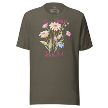 Load image into Gallery viewer, Give Grace, Jesus Did (Wildflowers) Unisex t-shirt