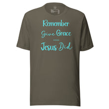 Load image into Gallery viewer, Give Grace, Jesus Did (minimalist) Unisex t-shirt