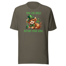 Load image into Gallery viewer, Find The Gold Within Your Soul (Highland Cows) Unisex t-shirt