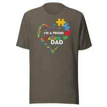 Load image into Gallery viewer, I’m A Proud Autism Dad Unisex t-shirt