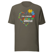 Load image into Gallery viewer, I’m A Proud Autism Uncle Unisex t-shirt