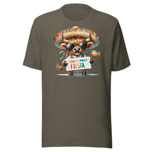 Load image into Gallery viewer, Cinco de Mayo Fiesta Highland Cow Unisex t-shirt