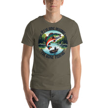 Load image into Gallery viewer, If I’ve Gone Missing, I’ve Gone Fishing Unisex t-shirt