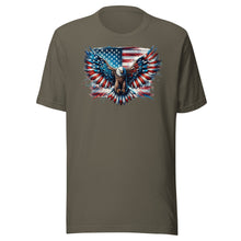 Load image into Gallery viewer, Patriotic Eagle and Flag Unisex t-shirt