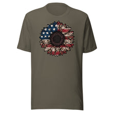 Load image into Gallery viewer, Patriotic Sunflower Unisex t-shirt