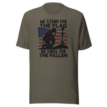 Load image into Gallery viewer, We Stand For The Flag We Kneel For The Fallen Unisex t-shirt