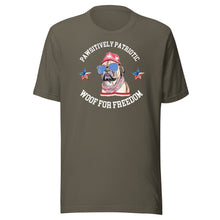 Load image into Gallery viewer, Pawsitively Patriotic Woof For Freedom Unisex t-shirt