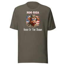Load image into Gallery viewer, Moo-rica Herd Of The Brave Unisex t-shirt