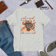 Load image into Gallery viewer, Just a Girl Who Loves Fall Unisex t-shirt