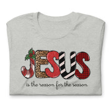 Load image into Gallery viewer, Jesus is the Reason for the Season (Block Letters) Unisex t-shirt