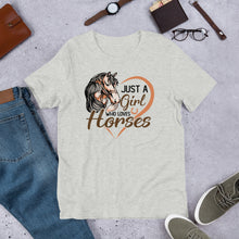 Load image into Gallery viewer, Just A Girl Who Loves Horses Unisex t-shirt