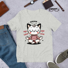 Load image into Gallery viewer, Omm Keep Calm (cat) Unisex t-shirt