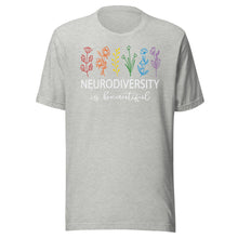 Load image into Gallery viewer, Neurodiversity Is Beautiful Flowers Unisex t-shirt