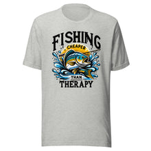 Load image into Gallery viewer, Fishing Cheaper Than Therapy Unisex t-shirt